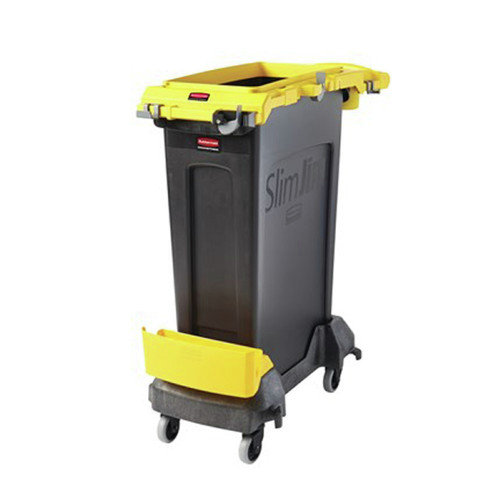 Cleaning Carts | Rubbermaid Commercial 2032954 Slim Jim Single-Stream Cleaning Cart - Yellow image number 0