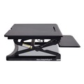  | Alera ALEAEWR2B AdaptivErgo 35.13 in. x 23.38 in. x 5.88 in. - 19.63 in. Sit-Stand Lifting Work Station - Black image number 2
