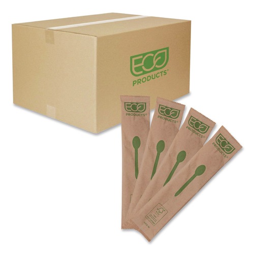 Cutlery | Eco-Products EP-S213-W General Purpose Spoon Wood Cutlery - Natural (500/Carton) image number 0