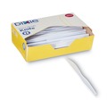 Cutlery | Dixie KH207 Heavyweight Plastic Cutlery Knives - White (100/Box) image number 0