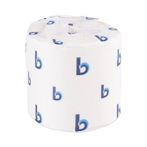 Toilet Paper | Boardwalk B6170 1-Ply Septic Safe Toilet Tissue - White (96/Carton) image number 0