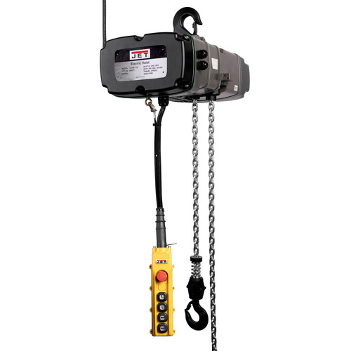 Electric Chain Hoists | JET 144001 460V 6.9 Amp TS Series 2 Speed 1/2 Ton 10 ft. Lift 3-Phase Electric Chain Hoist image number 0