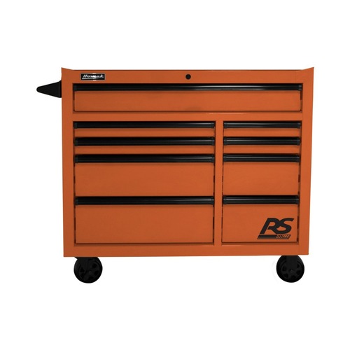 Cabinets | Homak OG04004193 RS PRO 41 in. 9 Drawer Rolling Cabinet - Orange image number 0