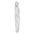 Bib Overalls | Ansell 49116 A20 Breathable Particle Protection Coveralls with Zip Closure - Triple Extra Large, White (20/Carton) image number 2