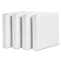 Office Jansan | Avery 17576 11 in. x 8.5 in. 1.5 in. Capacity 3-Rings Durable View Binder with DuraHinge and Slant Rings - White (4/Pack) image number 0