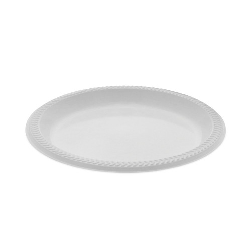  | Pactiv Corp. YMI9 8.88 in. Diameter Meadoware Ops Dinnerware Plate - White (400/Carton) image number 0
