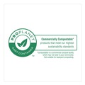 Food Trays, Containers, and Lids | Dart 60FBRHT1 6.12 in. x 5.87 in. x 3.1 in. ProPlanet Seal Compostable Molded Fiber Hinged Trays - Natural (500/Carton) image number 5