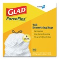Trash Bags | Glad 78526 13 Gallon 0.72 mil 24 in. x 27.38 in. Tall Kitchen Drawstring Trash Bags - Gray (100/Box) image number 1