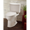 Fixtures | TOTO CST453CEFG#01 Drake II Two-Piece Round 1.28 GPF Universal Height Toilet (Cotton White) image number 10