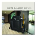 Utility Carts | Rubbermaid Commercial 2202525 Resin Locking Door Kit for Rubbermaid Commercial 2202581/2202527/2202585 - Black image number 4