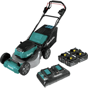 Makita 18V X2 (36V) LXT Lithium-Ion Brushless Cordless 18 in. Self-Propelled Commercial Lawn Mower Kit with 4 Batteries (5.0Ah)