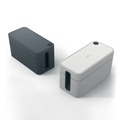 Office Cable Management | Durable 503537 CAVOLINE 9.6 in. x 4.96 in. x 4.56 in. Cable Management Box - Small, Charcoal image number 6