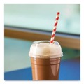 Cups and Lids | Karat C-KDL626-WH Plastic Wide Opening Dome PET Lids Fits 12 oz. to 24 oz. Cold Cups - Clear (1000/Carton) image number 3