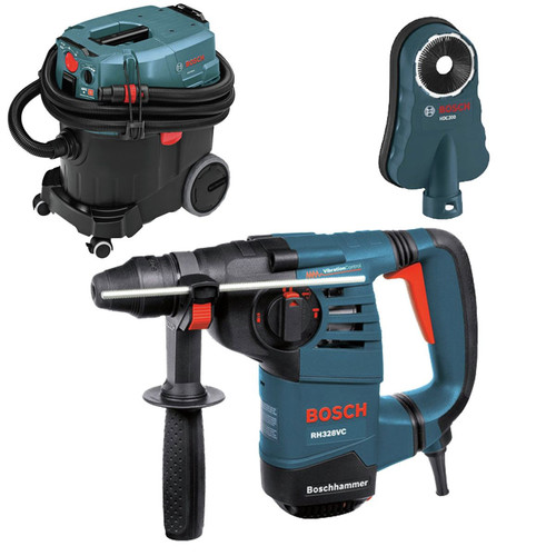 Combo Kits | Bosch RH328VC-OSHA 1-1/8 in. SDS-plus Rotary Hammer with Dust Collection System image number 0