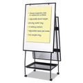  | MasterVision EA49125016 29-1/2 in. x 74.88 White Surface Black Metal Frame Creation Station Dry Erase Board image number 8