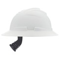  | MSA 10215837 V-Gard C1 Fas-Trac III Full Brim Non-Vented Hard Hat - White image number 4