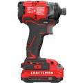 Impact Drivers | Factory Reconditioned Craftsman CMCF813C2R V20 BRUSHLESS RP Lithium-Ion 1/4 in. Cordless Impact Driver Kit with 2 Batteries (1.5 Ah) image number 4
