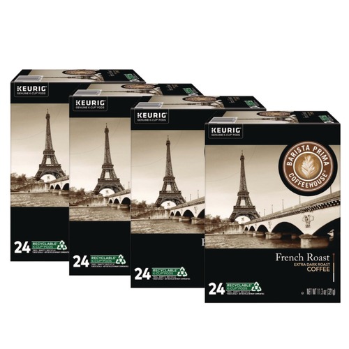 Food Service | Barista Prima Coffeehouse 5000330092 Coffee K-Cups Pack - French Roast (96/Carton) image number 0