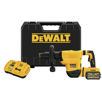 DEMO AND BREAKER HAMMERS | Dewalt DCH832X1 60V MAX Brushless Lithium-Ion 15 lbs. Cordless SDS Max Chipping Hammer Kit (9 Ah)