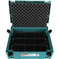Storage Systems | Makita P-83696 MAKPAC Interlocking Case 3 Row Insert Tray with 6 Dividers and Foam Lid image number 4