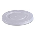 Cups and Lids | Boardwalk BWKDEERCLIDW Deerfield Plastic Lids for 12 - 20 oz. Cold Cups - Clear (50-Piece/Pack, 20 Packs/Carton) image number 1