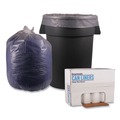 Trash Bags | Boardwalk BWK537 38 in. x 58 in. 60 gal. 1.4 mil Low Density Can Liners - Clear (100/Carton) image number 1