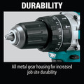 Hammer Drills | Factory Reconditioned Makita XPH12R-R 18V LXT Compact Brushless Lithium-Ion 1/2 in. Cordless Hammer Drill Kit with 2 Batteries (2 Ah) image number 8