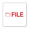 Stamps & Stamp Supplies | ACCUSTAMP2 035576 1.63 in. x 0.5 in. Pre-Inked FILE Shutter Stamp - Red image number 2