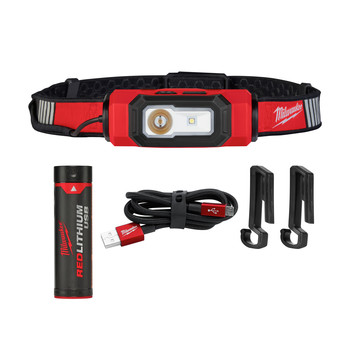 Milwaukee 2116 21 Redlithium Usb Beacon Rechargeable Hard Hat Light Cpo Outlets