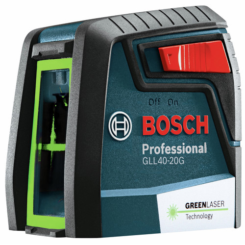 Rotary Lasers | Bosch GLL40-20G Green-Beam Self-Leveling Cross-Line Laser image number 0