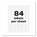 Office Jansan | Avery 60535 PermaTrack 0.5 in. x 1 in. Laser Printers Destructible Asset Tag Labels - White (672/Pack) image number 5