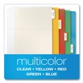 Mothers Day Sale! Save an Extra 10% off your order | Cardinal 84009 11 in. x 8-1/2 in. Letter Poly Ring Binder Pockets - Assorted Colors (5/Pack) image number 6