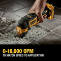 Oscillating Tools | Dewalt DCS353G1 12V MAX XTREME Brushless Lithium-Ion Cordless Oscillating Tool Kit (3 Ah) image number 6