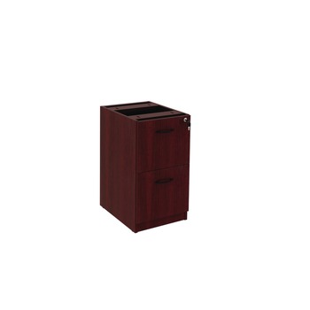 Alera ALEVA542822MY 15.63 in. x 20.5 in. x 28.5 in. Valencia Series 2-Drawer Full File Pedestal - Mahogany