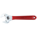 Adjustable Wrenches | Klein Tools D507-10 10 in. Extra Capacity Adjustable Wrench - Transparent Red Handle image number 0
