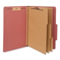 Office Jansan | Universal UNV10295 3 Dividers 8 Fasteners 8-Section Pressboard 3 in. Expansion Classification Folders - Legal Size, Red Exterior (10/Box) image number 0