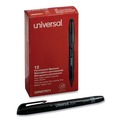  | Universal UNV07071 Fine Bullet Tip Black Ink Pen-Style Permanent Markers (1 Dozen) image number 2