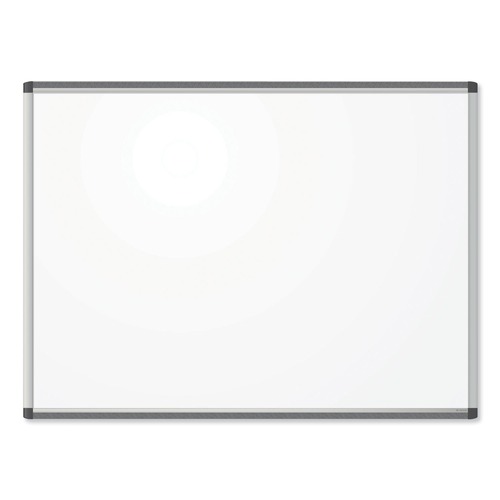 Cleaning & Janitorial Supplies | U Brands 2807U00-01 PINIT 48 in. x 36 in. Magnetic Dry Erase Board - White Surface/Satin Aluminum Frame image number 0