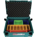 Storage Systems | Makita P-83652 MAKPAC Interlocking Case Insert Tray with Colored Compartments and Foam Lid image number 4