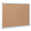 Office Presentation Supplies | MasterVision CA021790 Earth 24 in. x 18 in. Cork Board - Tan Surface/Satin Aluminum Frame image number 2
