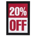 Floor Signs | Durable 491301 DURAFRAME 5.5 x 8.5 Sign Holder - Black Frame (2/Pack) image number 5