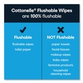 Cleaning & Disinfecting Wipes | Cottonelle 10358 5 in. x 7.25 in. 1-Ply Fresh Care Flushable Cleansing Cloths - White (8/Carton) image number 6