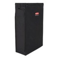 Utility Carts | Rubbermaid Commercial 2202526 9 in. x 21.1 in. x 33 in. 3.7 Bushels Side-Load Linen Bag for Rubbermaid Commercial 2202581/2202527/2202587 Carts - Black (4/Carton) image number 0