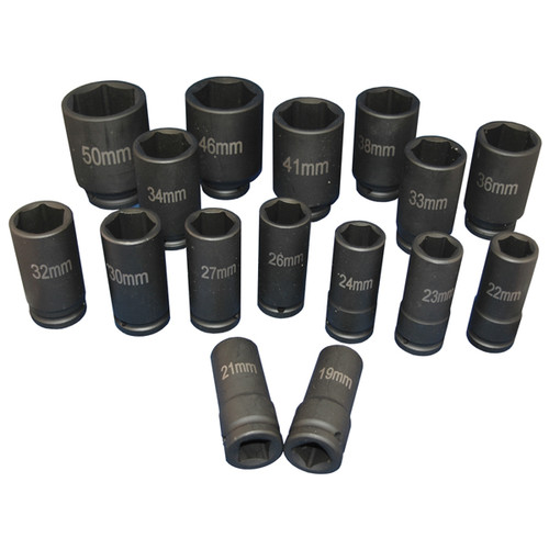 Sockets | ATD 6406 16-Piece 3/4 in. Drive 6-Point Metric Deep Impact Socket Set image number 0