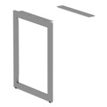 Office Jansan | Alera ALELSRT24GR Open Office Series 23-3/8 in. x 28-1/2 in. Fully Adjustable O-Leg Return Base - Silver image number 1