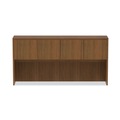  | Alera VA287215WA Valencia Series 70.63 in. x 15 in. x 35.38 in. 3-Compartment Hutch - Modern Walnut image number 1