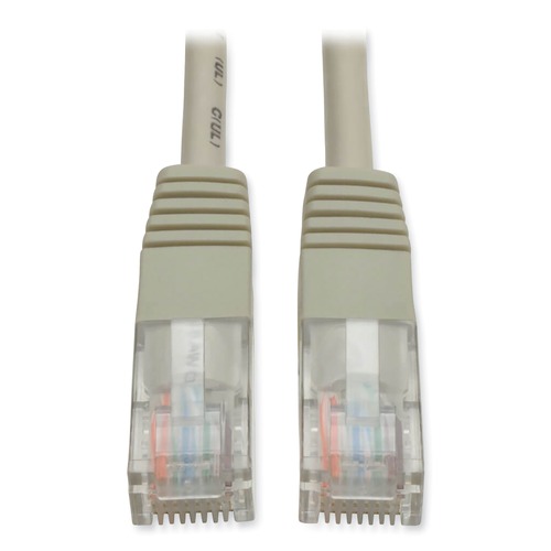 Office Electronics & Batteries | Tripp Lite N002-050-GY 50 ft. 350 MHz CAT5e Molded Patch Cable - Gray image number 0