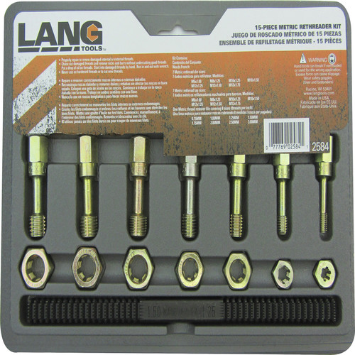 Taps Dies | Kastar 2584 15-Piece Master Metric Thread Restorer Set image number 0