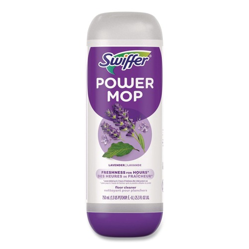 Cleaning & Janitorial Supplies | Swiffer 80734047 25.3 oz PowerMop Cleaning Solution and Pads Refill Pack - Lavender (4/Carton) image number 0
