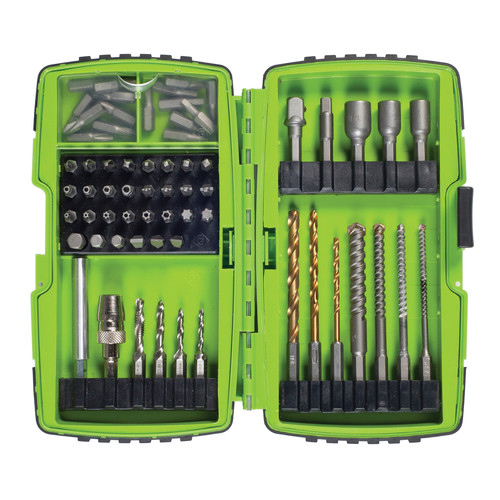 Bits and Bit Sets | Greenlee 52055476 68-Piece Electrician's Drill Driver Bit Kit image number 0